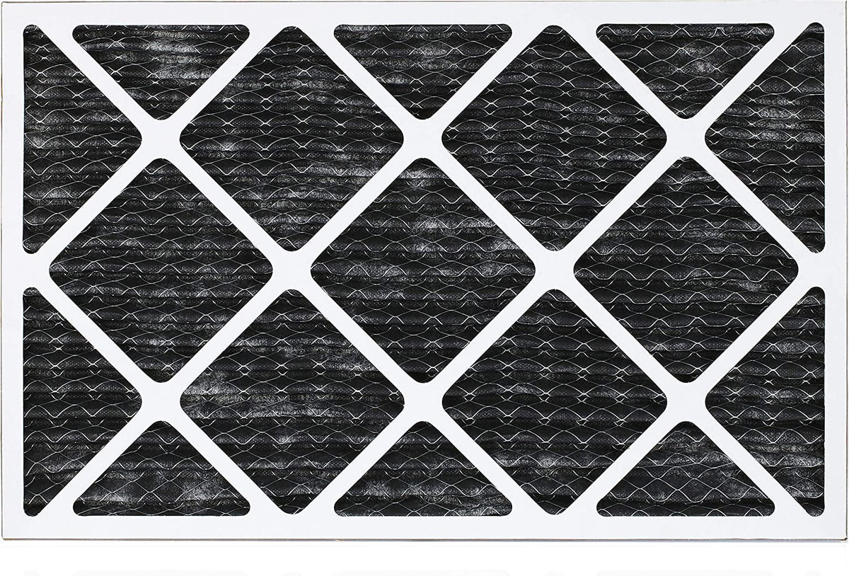 Filterbuy 20x30x1 MERV 8 Odor Eliminator Pleated HVAC AC Furnace Air Filters with Activated Carbon (1-Pack)