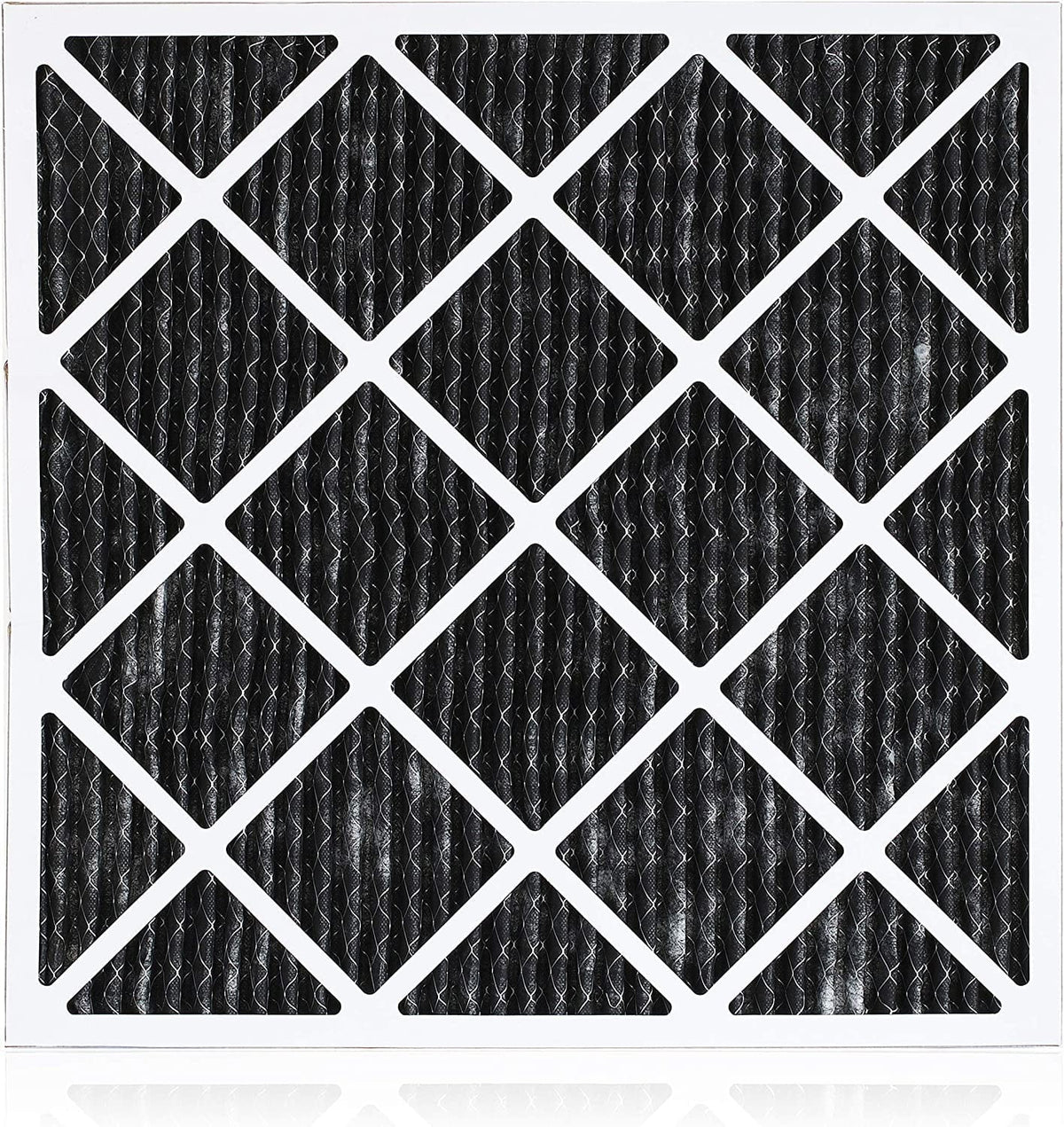 Filterbuy 14x18x1 MERV 8 Odor Eliminator Pleated HVAC AC Furnace Air Filters with Activated Carbon (6-Pack)