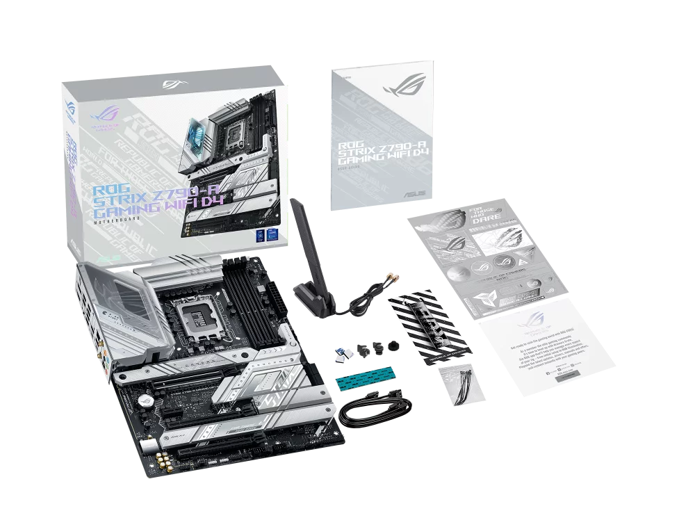 ASUS ROG Strix Z790-A Gaming WiFi D4 LGA1700(Intel 14th& 13th & 12th  Gen) ATX gaming motherboard(16+1 power stages,DDR4,4xM.2 slots, PCIe® 5.0,WiFi 6E,USB 3.2 Gen 2x2 Type-C® with PD 3.0 up to 30W)